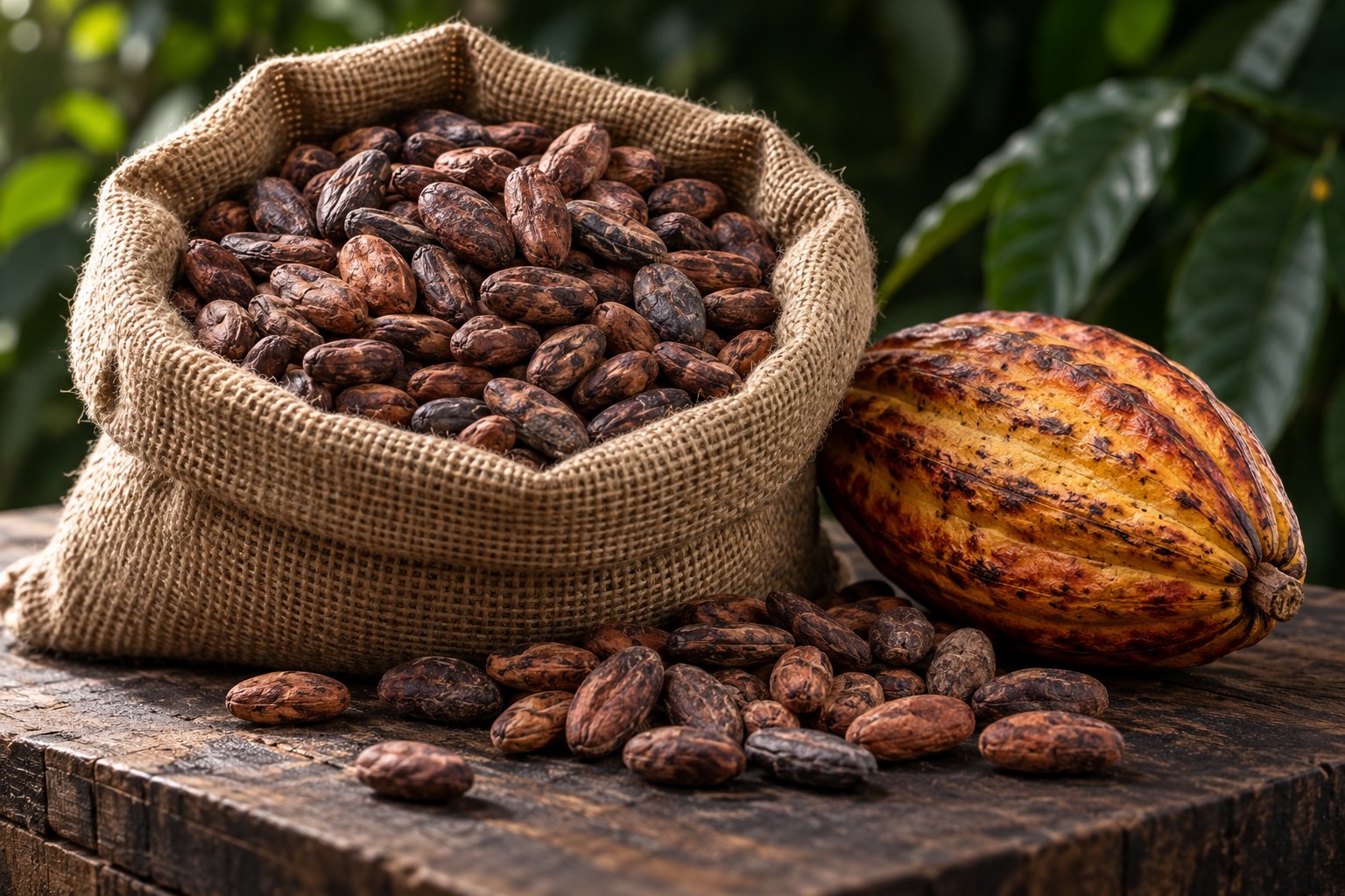 Illustrative photograph of cacao beans