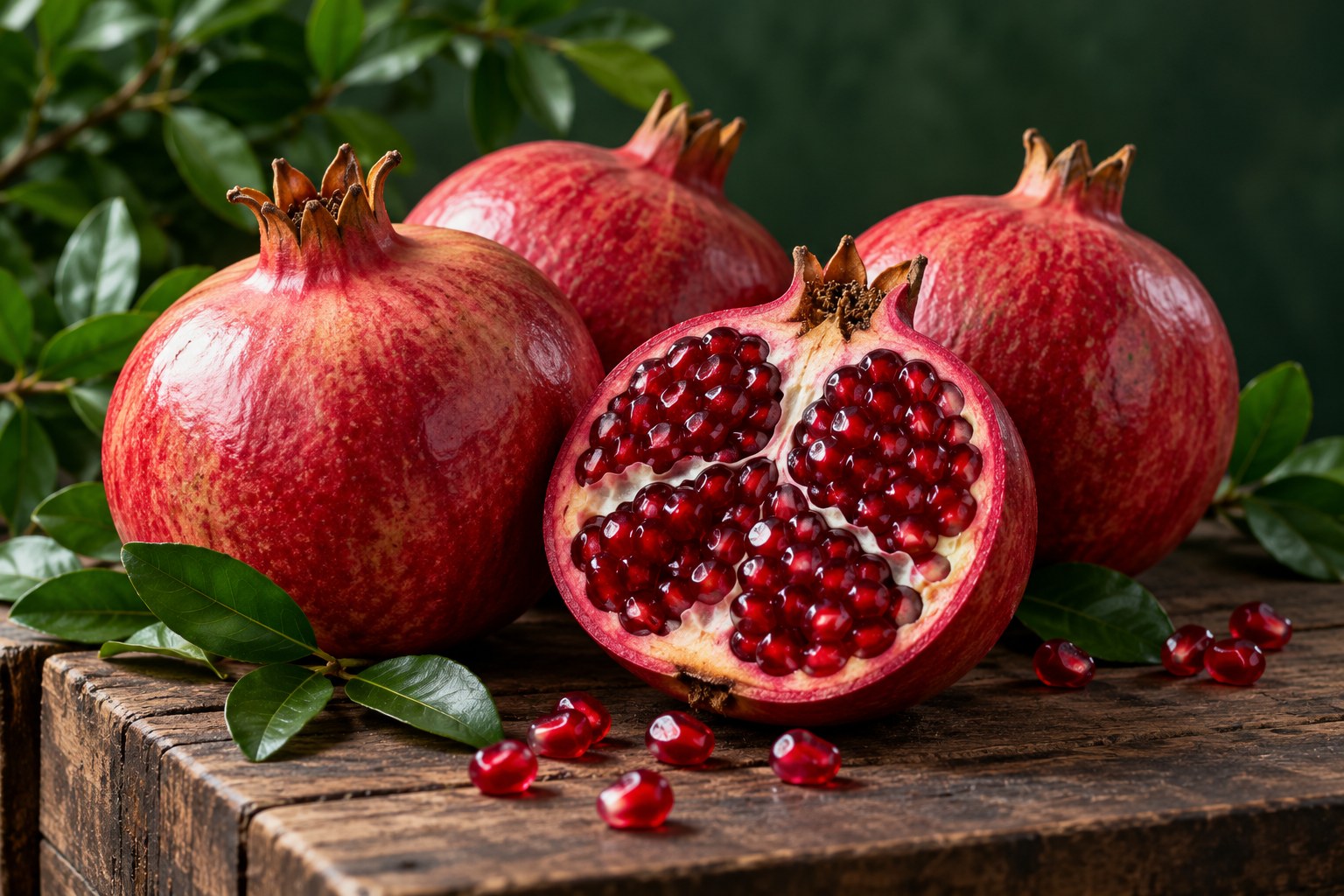 Illustrative photograph of pomegranates